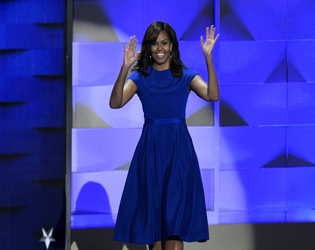 UNITED STATES - JULY 25: First Lady Michelle Obama speaks at the Democratic National Convention in Philadelphia on Monday, July 25, 2016. (Photo By Bill Clark/CQ Roll Call)