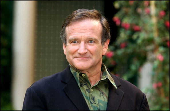 Photo-Call Of Robin Williams In Paris, France To Promote His New Film "Insomnia" On October 08, 2002.