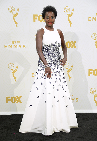 LOS ANGELES, CA - SEPTEMBER 20: Actress Viola Davis, winner of Outstanding Lead Actress in a Drama Series for 'How to Get Away With Murder,' poses in the press room at the 67th Annual Primetime Emmy Awards at Microsoft Theater on September 20, 2015 in Los Angeles, California. (Photo by Michael Kovac/Getty Images for AXN)