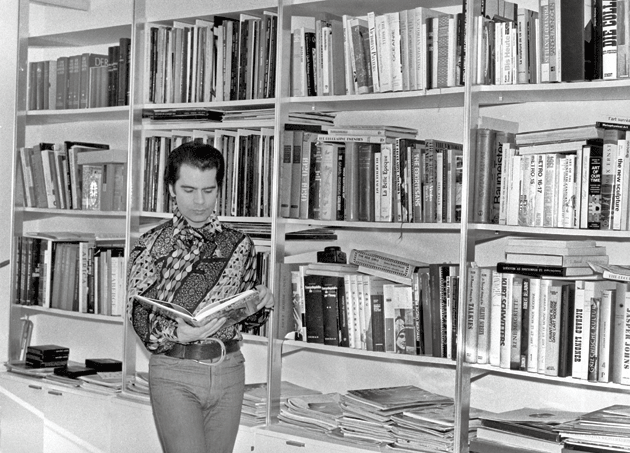 Always a bibliophile, the designer in 1972
