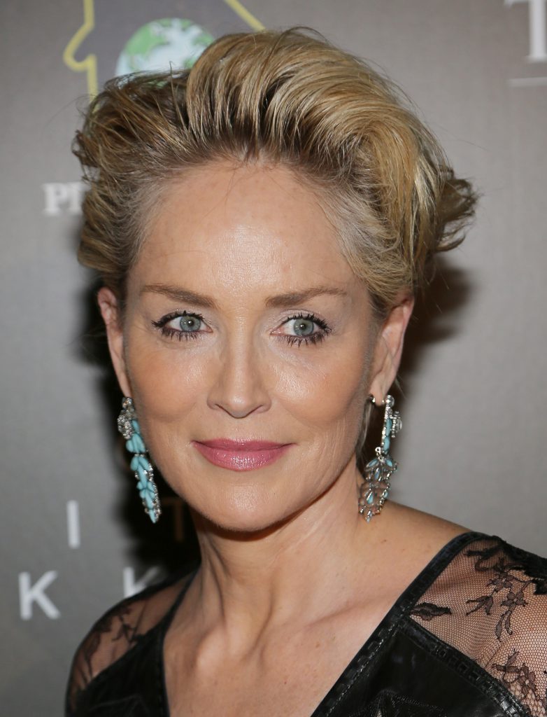 MIAMI BEACH, FL - NOVEMBER 6: Sharon Stone is seen at the "Celebration of Hope" event during FUNKSHION: Fashion Week Miami Beach at The Setai Hotel on November 6, 2015 in Miami Beach, Florida. (Photo by Alexander Tamargo/Getty Images for FUNKSHION)