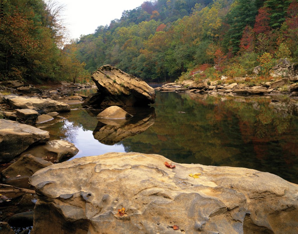 USA, Tennessee, Big South Fork River, autumn