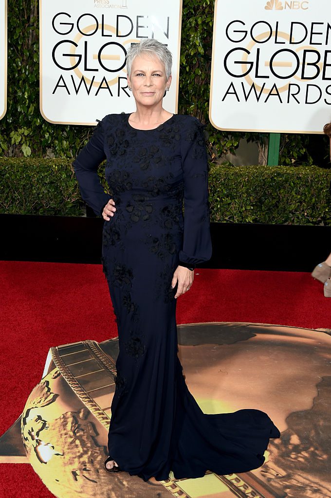 BEVERLY HILLS, CA - JANUARY 10: Actress Jamie Lee Curtis attends the 73rd Annual Golden Globe Awards held at the Beverly Hilton Hotel on January 10, 2016 in Beverly Hills, California. (Photo by Jason Merritt/Getty Images)