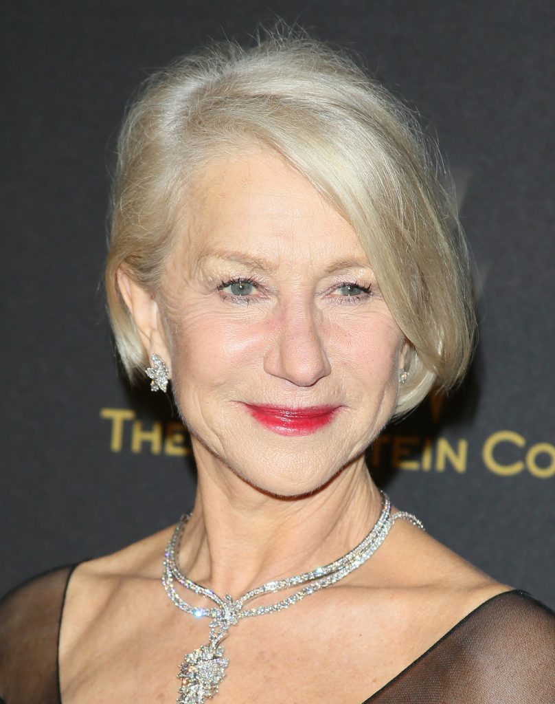 LOS ANGELES, CA - JANUARY 10: Helen Mirren attends The Weinstein Company and Netflix Golden Globe Party, presented with DeLeon Tequila, Laura Mercier, Lindt Chocolate, Marie Claire and Hearts On Fire at The Beverly Hilton Hotel on January 10, 2016 in Beverly Hills, California.(Photo by JB Lacroix/WireImage)