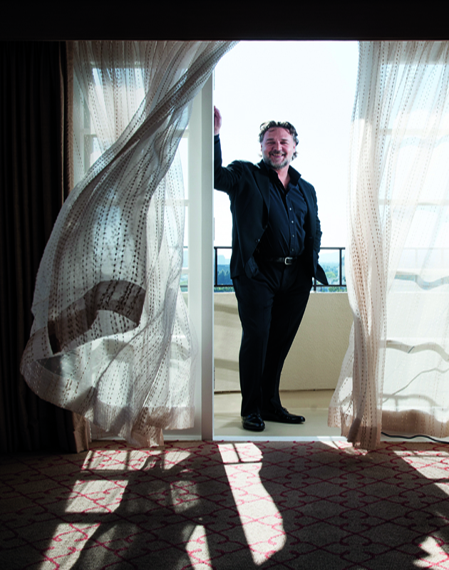 LOS ANGELES, CA - APRIL 12: Actor Russell Crowe is photographed for Los Angeles Times on April 12, 2015 in Beverly Hills, California. PUBLISHED IMAGE. (Photo by Christina House#CONTOUR/Contour by Getty Images)