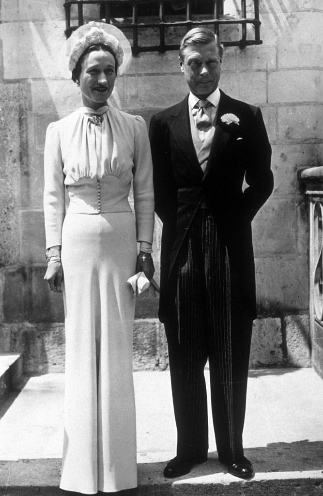 3rd June 1937: A portrait of the Duke and Duchess of Windsor on their wedding day at the Chateau de Conde in France. (Photo by Keystone/Getty Images)