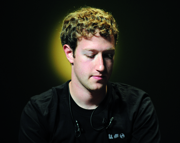 Mark Zuckerberg, chief executive officer and founder of Facebook Inc., pauses at the Cannes Lions International Advertising Festival in Cannes, France, on Wednesday, June 23, 2010. Facebook Inc., the world's most popular social-networking site, is "pretty close" to announcing a deal with a geographic-location service, Zuckerberg said. Photographer: Antoine Antoniol/Bloomberg via Getty Images