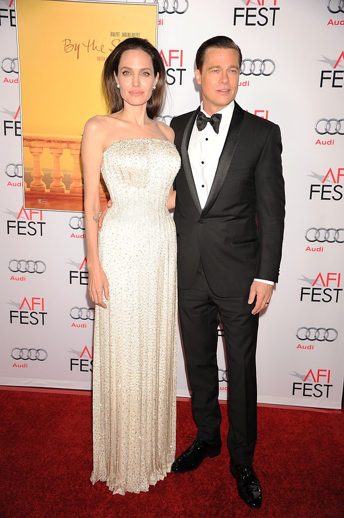 Actors Angelina Jolie and Brad Pitt arrive at the premiere of "By the Sea" at the opening night of AFI FEST 2015 held at TCL Chinese Theater in Hollywood.