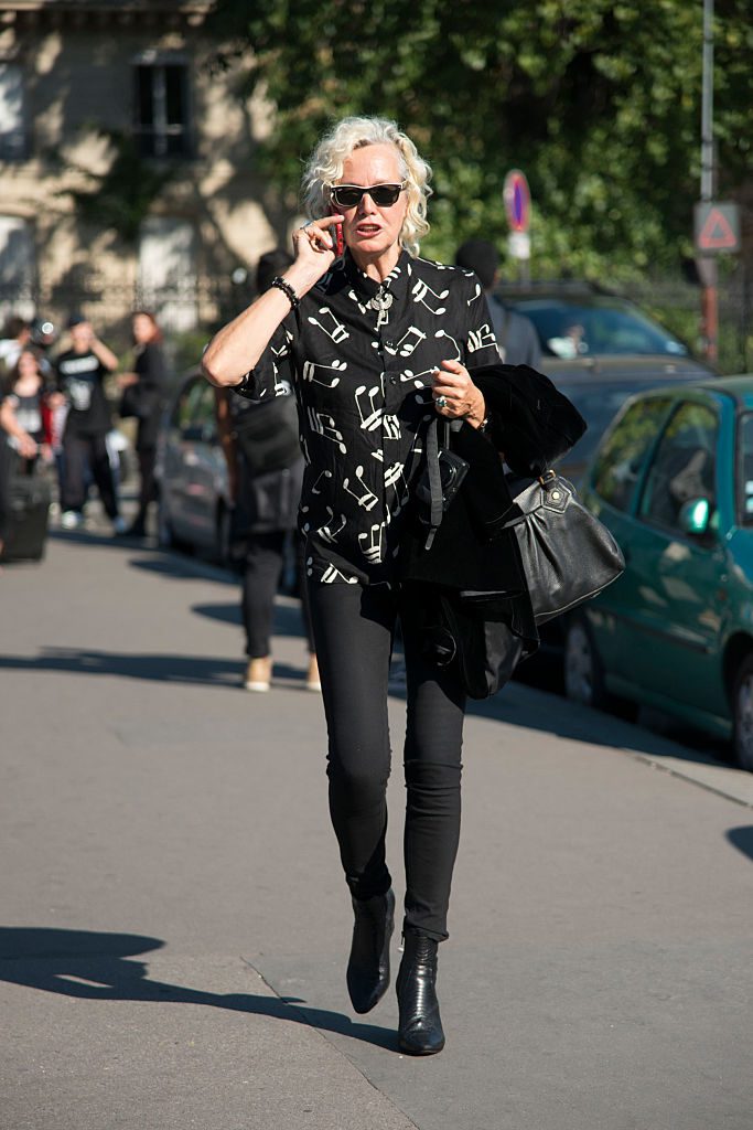 PARIS, FRANCE - SEPTEMBER 28 : Fashion Photographer Ellen von Unwerth on day 2 of Paris Womens Fashion Week Spring/Summer 2017, on September 28, 2016 in Paris, France. (Photo by Kirstin Sinclair/Getty Images)