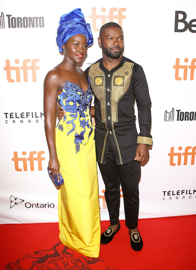 TORONTO, ON - SEPTEMBER 10: Lupita Nyong'o (L) and David Oyelowo arrive at the 2016 Toronto International Film Festival - "Queen Of Katwe" premiere held at Roy Thomson Hall on September 10, 2016 in Toronto, Canada. (Photo by Michael Tran/WireImage)