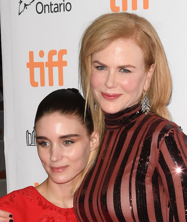 TORONTO, ON - SEPTEMBER 10: Actresses Rooney Mara (L) and Nicole Kidman attend the 'Lion' premiere during the 2016 Toronto International Film Festival at Princess of Wales Theatre on September 10, 2016 in Toronto, Canada. (Photo by C Flanigan/FilmMagic)