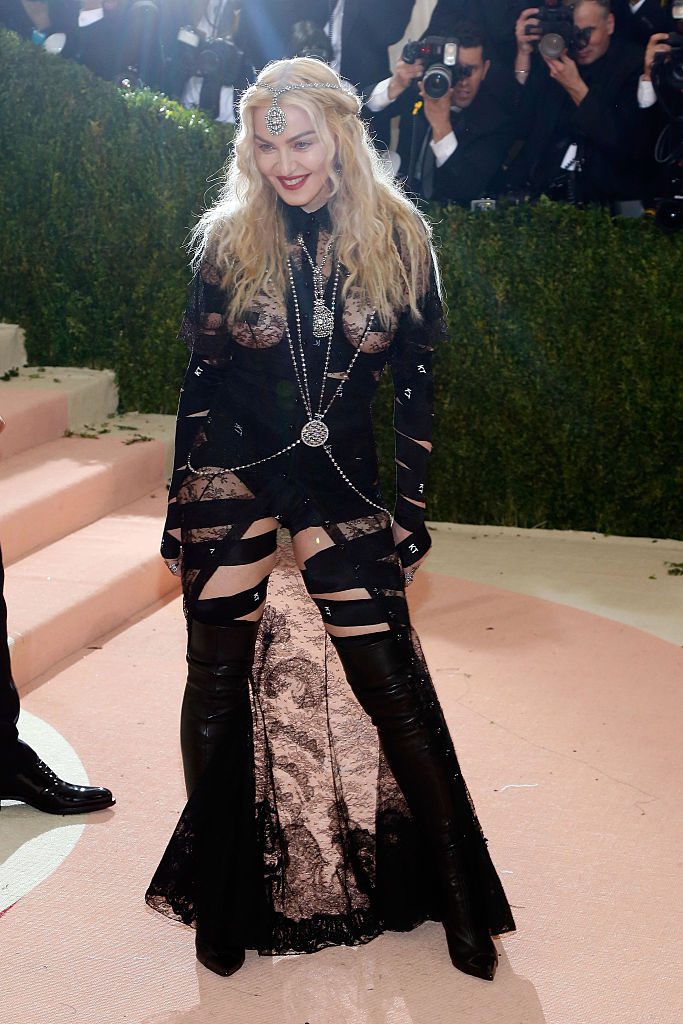 NEW YORK, NY - MAY 02: Madonna attends "Manus x Machina: Fashion in an Age of Technology", the 2016 Costume Institute Gala at the Metropolitan Museum of Art on May 02, 2016 in New York, New York. (Photo by Taylor Hill/FilmMagic)