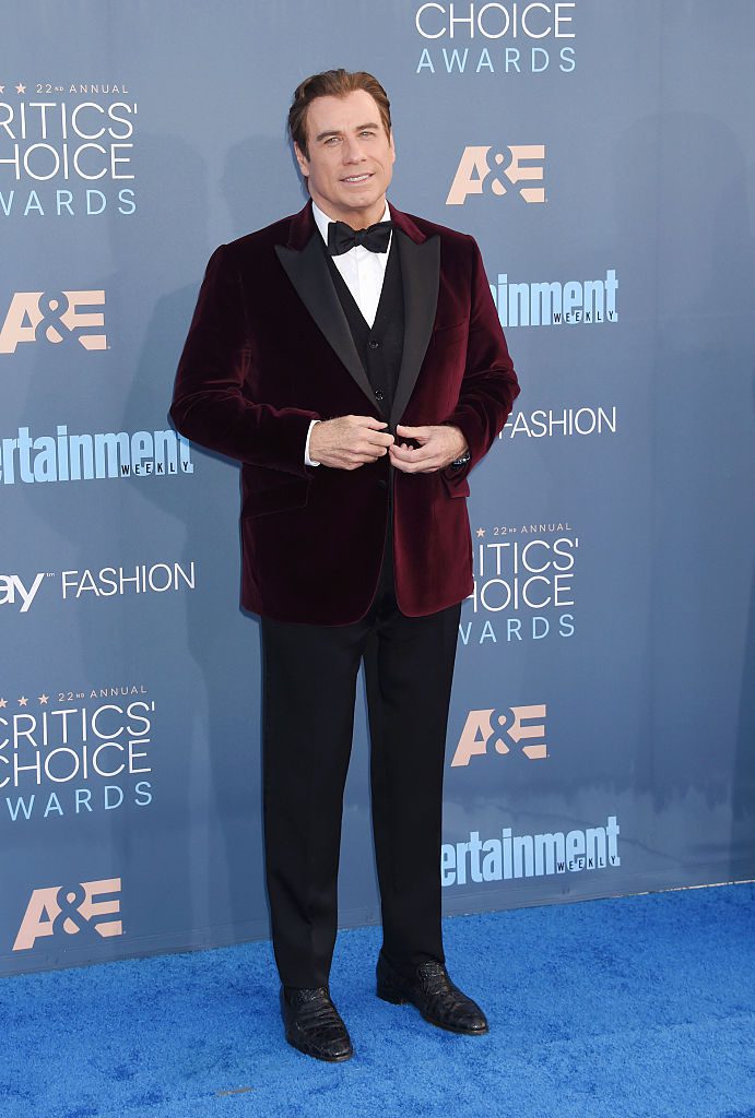 SANTA MONICA, CA - DECEMBER 11: Actor John Travolta arrives at The 22nd Annual Critics' Choice Awards at Barker Hangar on December 11, 2016 in Santa Monica, California. (Photo by Jeffrey Mayer/WireImage)