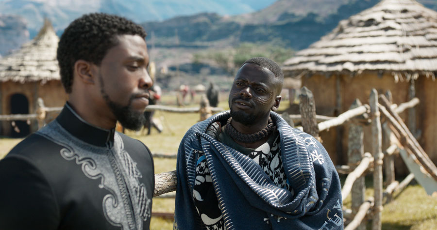 Daniel Kaluuya explains to Chadwick Boseman that refugees can be bad hombres