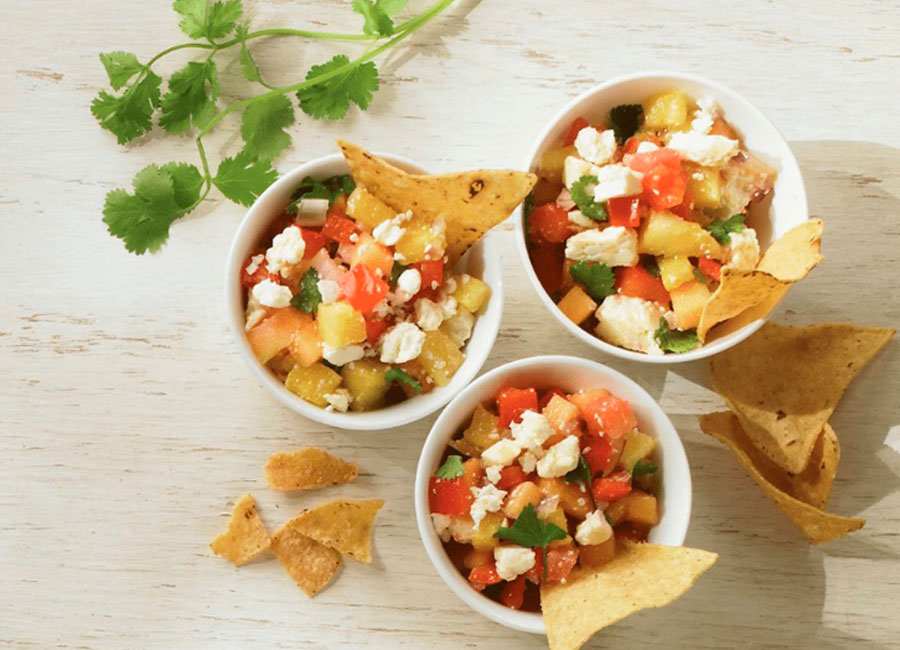 Sweet and Salty Salsa with Feta