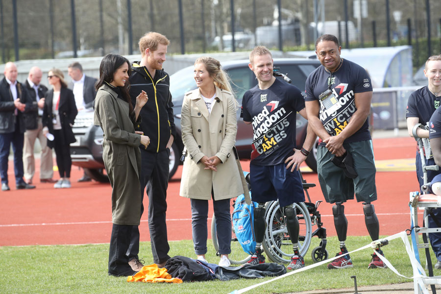 Meghan Markle and Prince Harry at Invictus Games trials