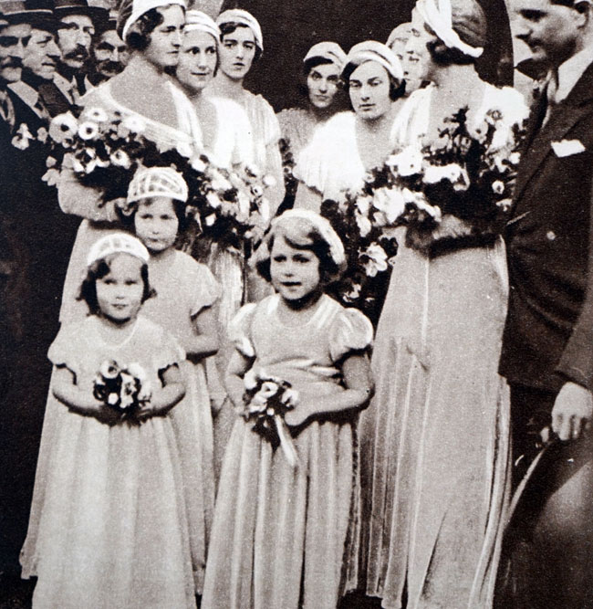 Princess Elizabeth bridesmaid, 1931