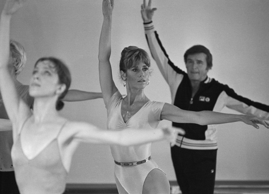 Jane Fonda, workout, 1970s