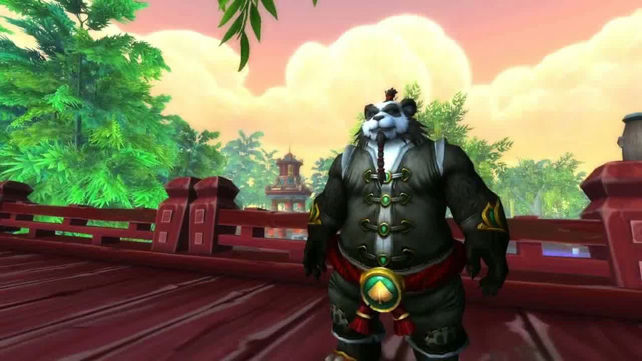 The giant panda monk from world of warcraft. 
