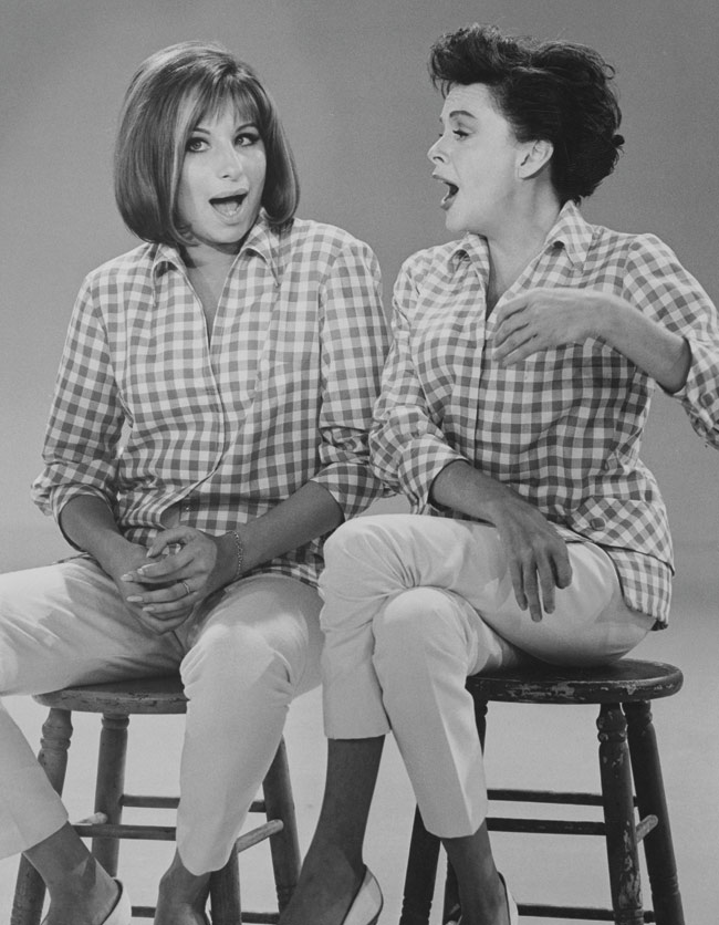Barbra Streisand and Judy Garland