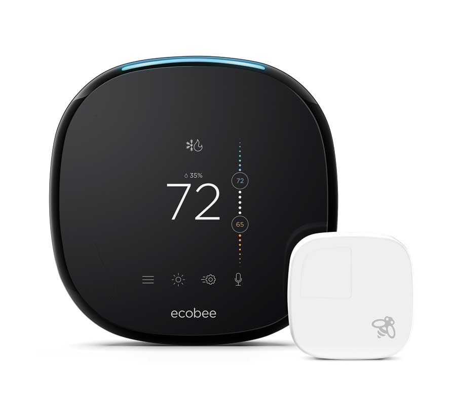 A smart Wi-Fi thermostat and sensor. 