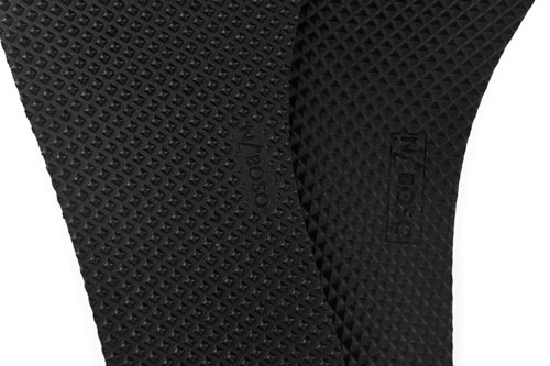 A closeup of the Neuro insole with their pyramid shaped texture