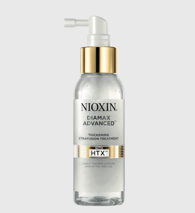 A picture of a bottle of Nioxin Diamax Advanced revolutionary HTX.
