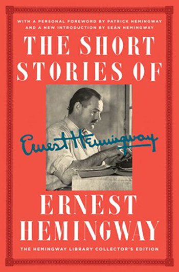 An image of the cover of The Short Stories of Ernest Hemingway.