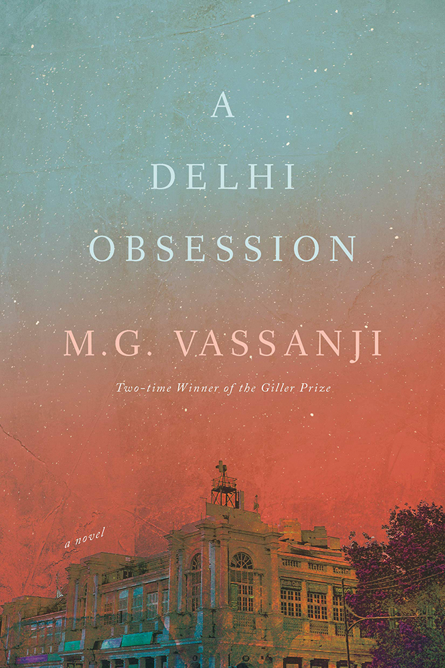 The cover of the book "A Delhi Obsession" by M.G. Vassanji.