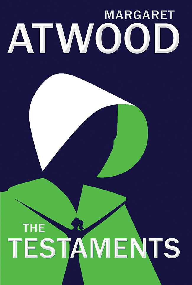 The cover of the book "The Testaments" by Margaret Atwood.