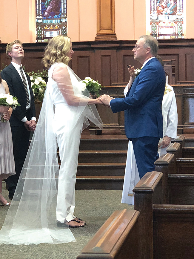 A photo from the author's third wedding in 2018.