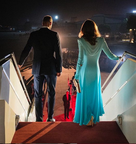The Duke and Duchess of Cambridge arrive in Pakistan.