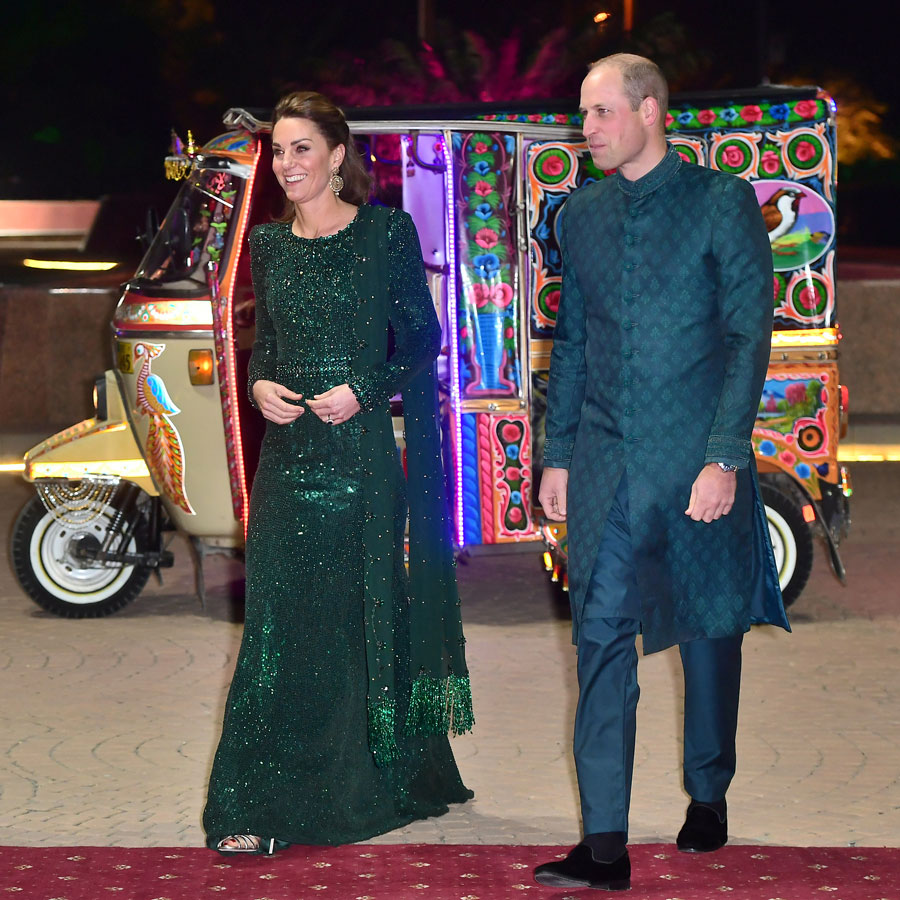 Prince William, Duke of Cambridge and Catherine, Duchess of Cambridge attend a reception hosted by the British High Commissioner to Pakistan in Islamabad. 