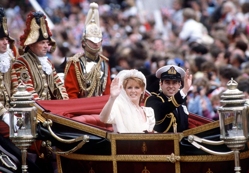 Prince Andrew's wedding on July 23, 1986