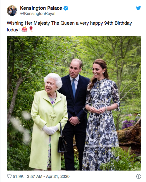Duke and Duchess of Cambridge, Queen Elizabeth, Twitter