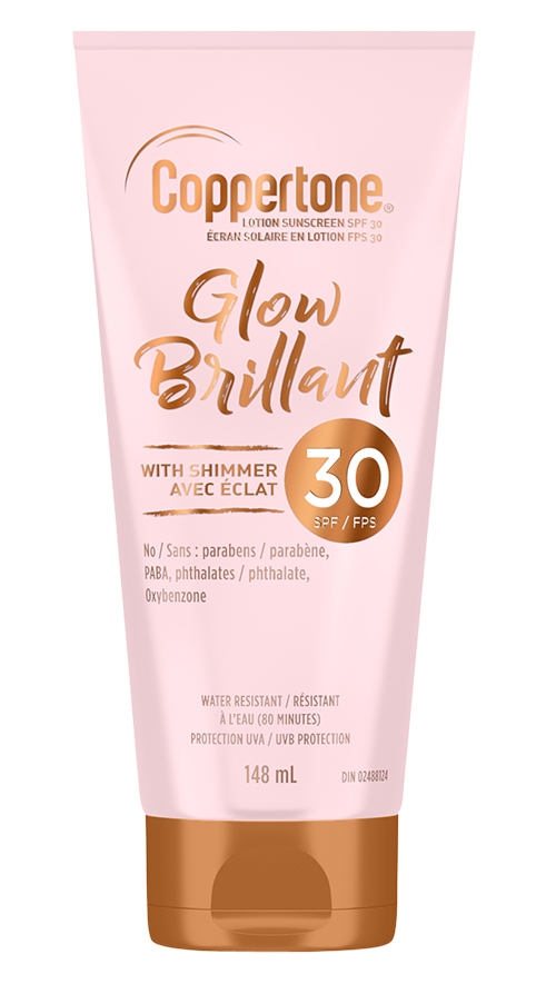Coppertone Glow Sunscreen Lotion with Shimmer SPF30