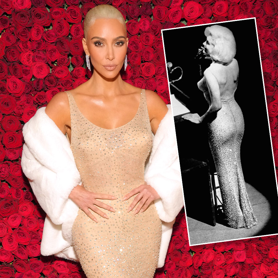 Kardashian fans think Kim wearing Marilyn Monroe's dress at Met